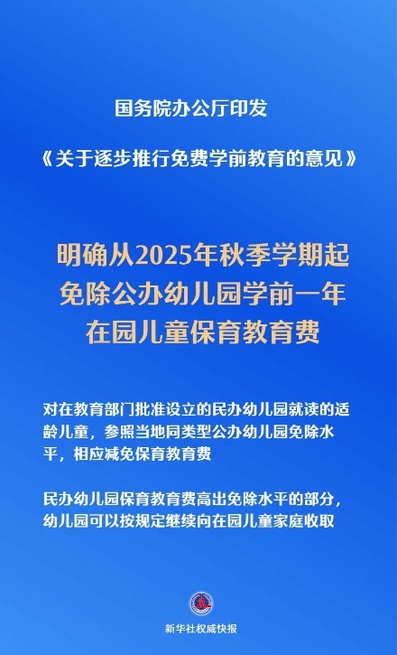 K8金融 新华鲜报丨关切事！免费学前教育今年秋季学期起逐步推进