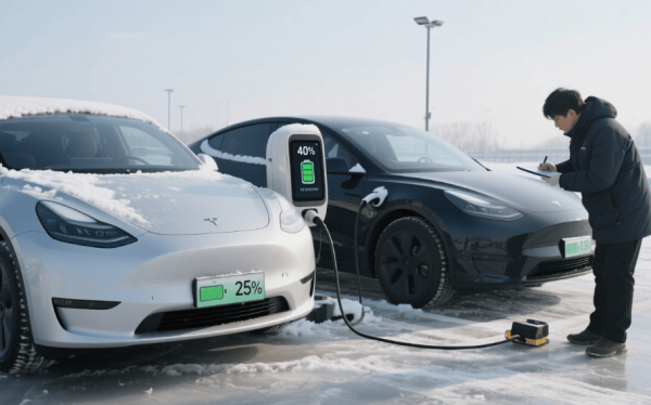 广源优配 零下10℃实测充电站：特斯拉与比亚迪续航悬殊，车企“保暖术”成关键胜负手